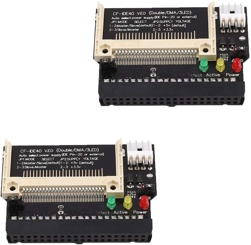 2Pcs Compact Flash CF Card to 3.5 Female 40 Pin IDE Hard Drive 2Pcs Compact Flash CF Card to 3.5 Female 40 Pin IDE Hard Drive