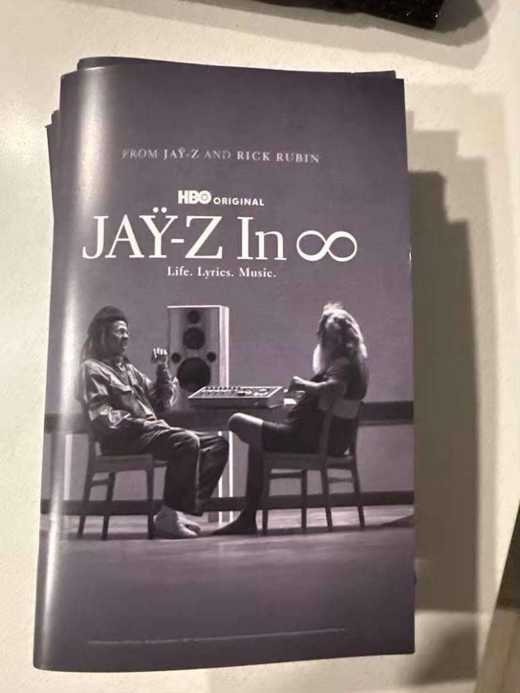 JAY-Z In 8 HBO World Premiere Program Booklet Metropolitan Opera House Exclusive