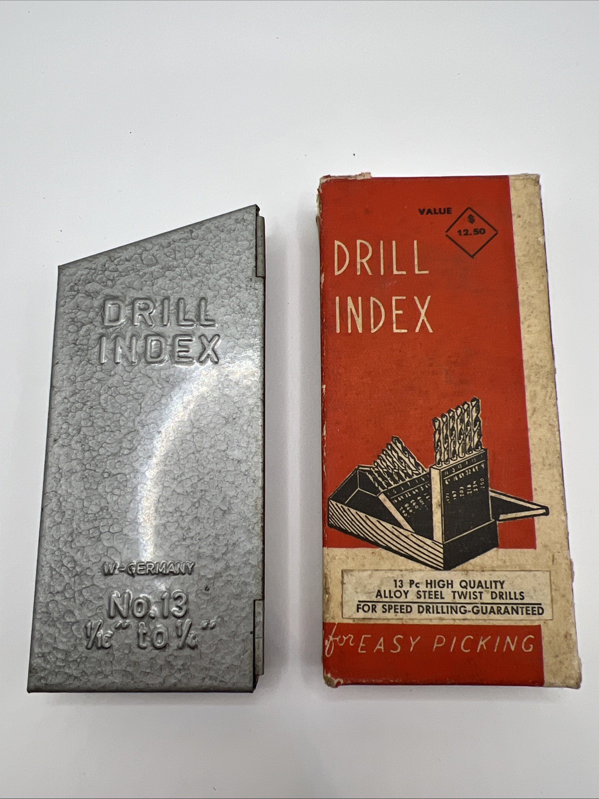 Nachi Forge Drill Bit Set 1/16 - 1/4 By 1/64th Huot Drill Index New No. 13 NOS