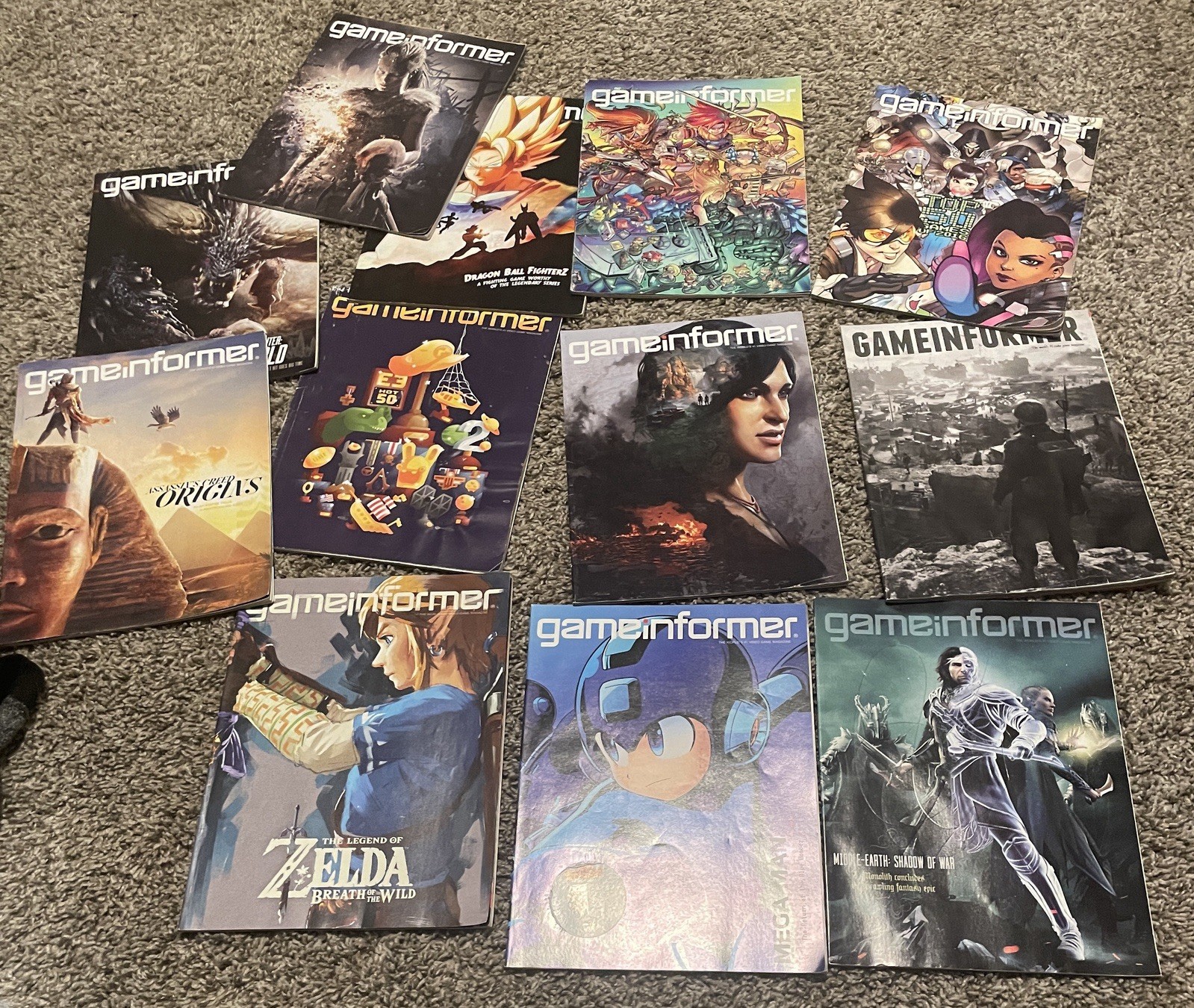 Game Informer Magazine Lot 12 Issues 286-297 Jan. 2017  to Jan. 2018