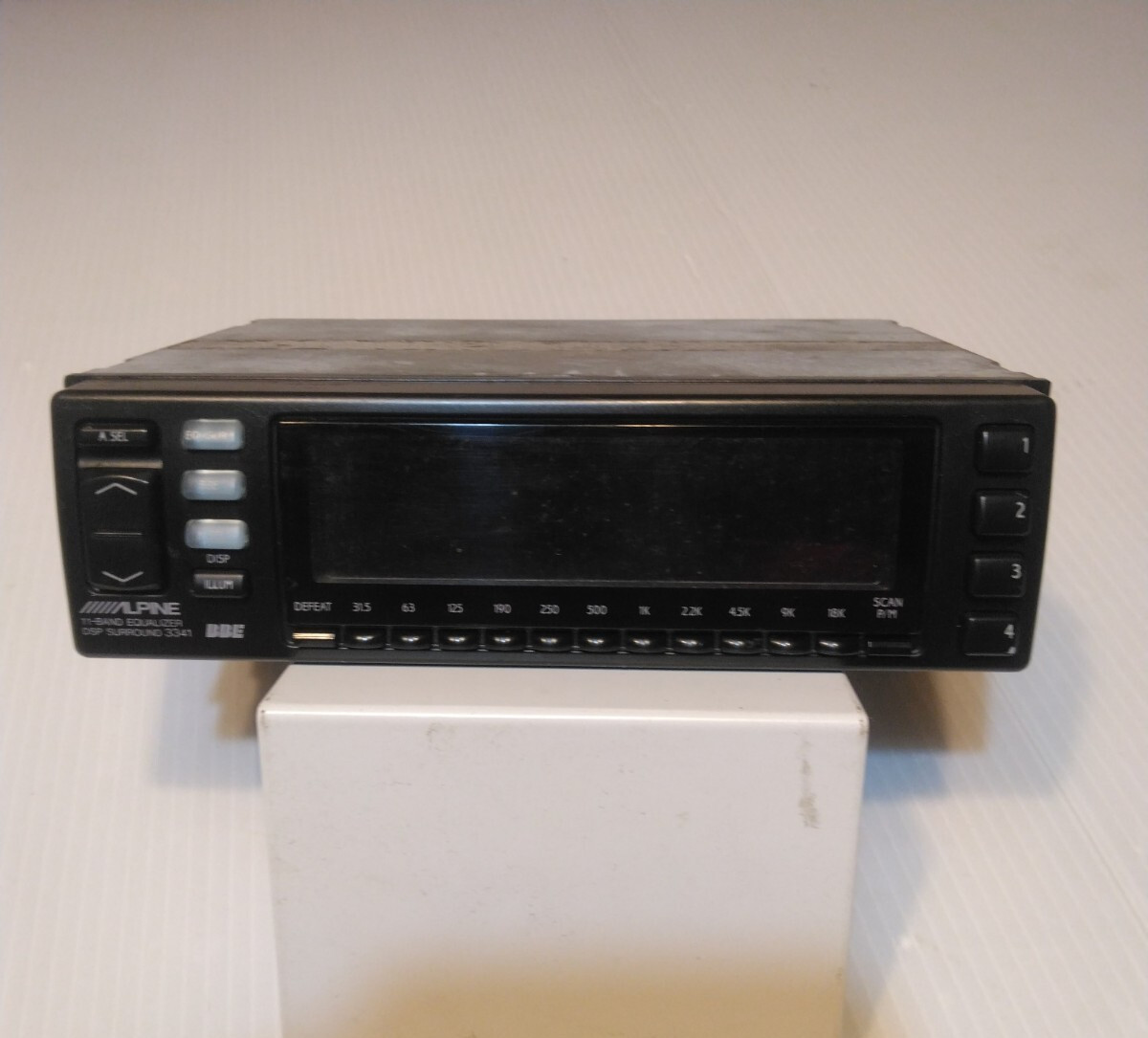 JUNK ALPINE 3341 Graphic Equalizer Car Audio DSP 1DIN Old School JDM AS-IS