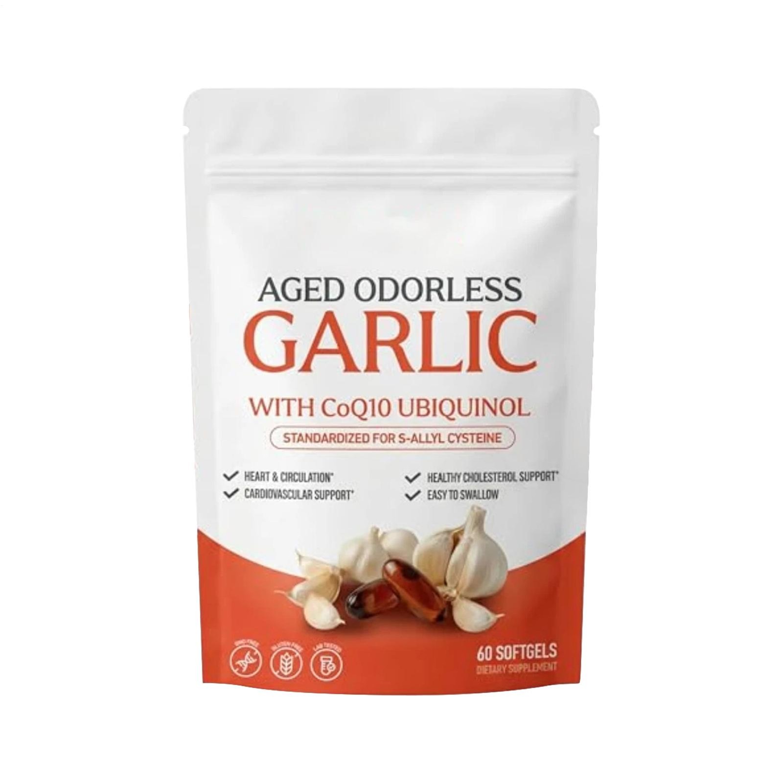 3Pack Resilia Odorless Aged Garlic Extract 600mg 60 Softgels New Sealed