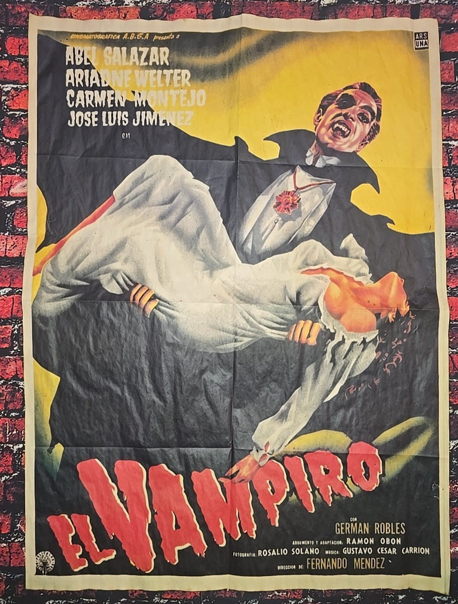  1957 El Vampiro - The Vampire - Cinema Movie Poster - 27\