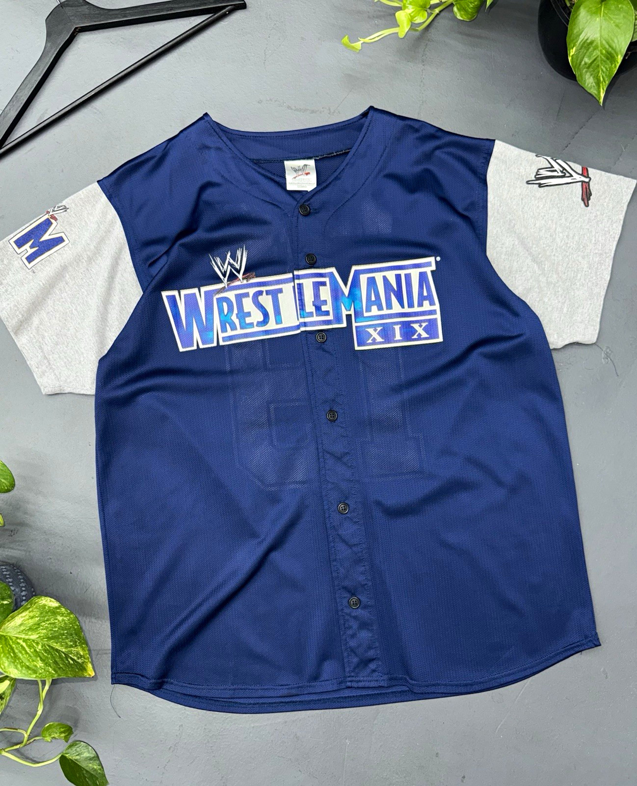 Vintage WrestleMania XIX 2003 baseball jersey XL WWE WWF Vintage WrestleMania XIX 2003 baseball jersey XL WWE WWF