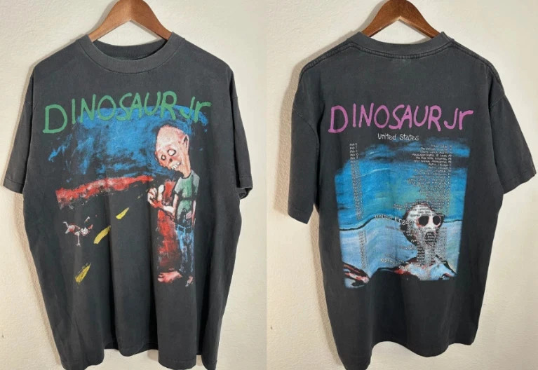 Dinosaur Jr. Where you Been 1989 Vintage Single Stitch Black T-shirt MD1717