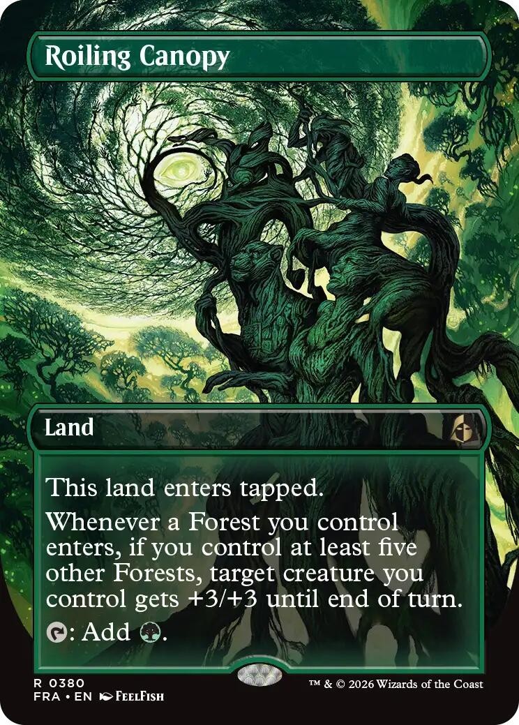 MTG FRA R Roiling Canopy (Borderless) #380 NM