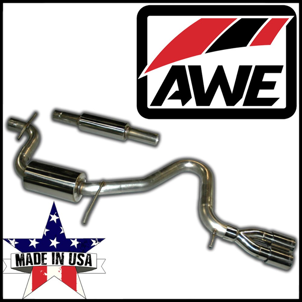AWE Cat-Back Exhaust fits 2006-09 Volkswagen Rabbit 2.5/S / 10-13 Golf Base 2.5L