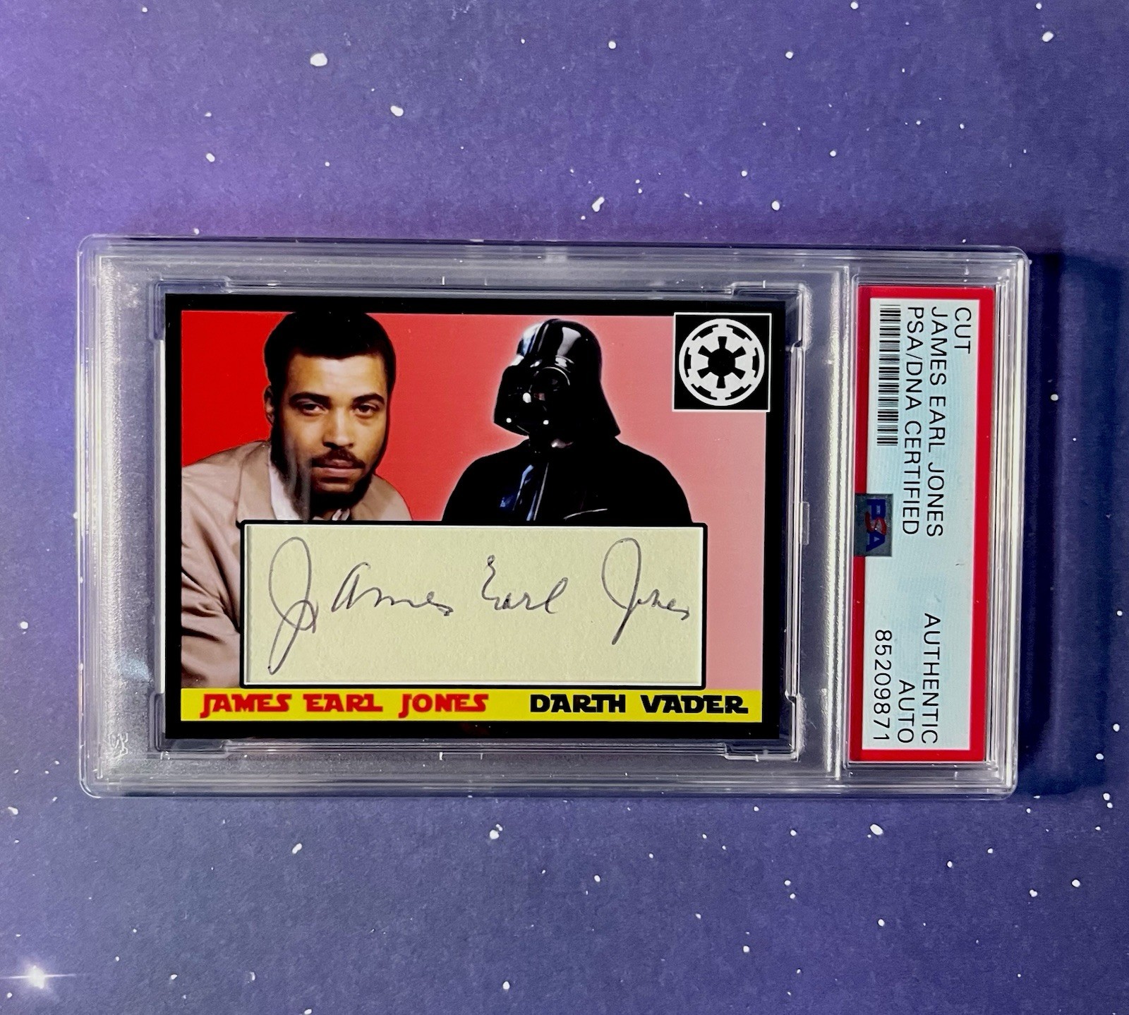 James Earl Jones Auto Darth Vader PSA Cut Authentic