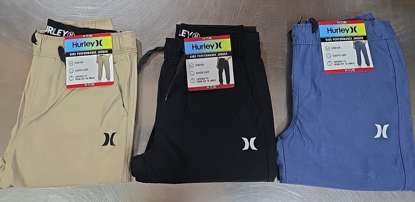 NWT: Boy\'s Hurley Performance Jogger - 3 Colors: 5 Sizes NWT: Boy\'s Hurley Performance Jogger - 3 Colors: 5 Sizes