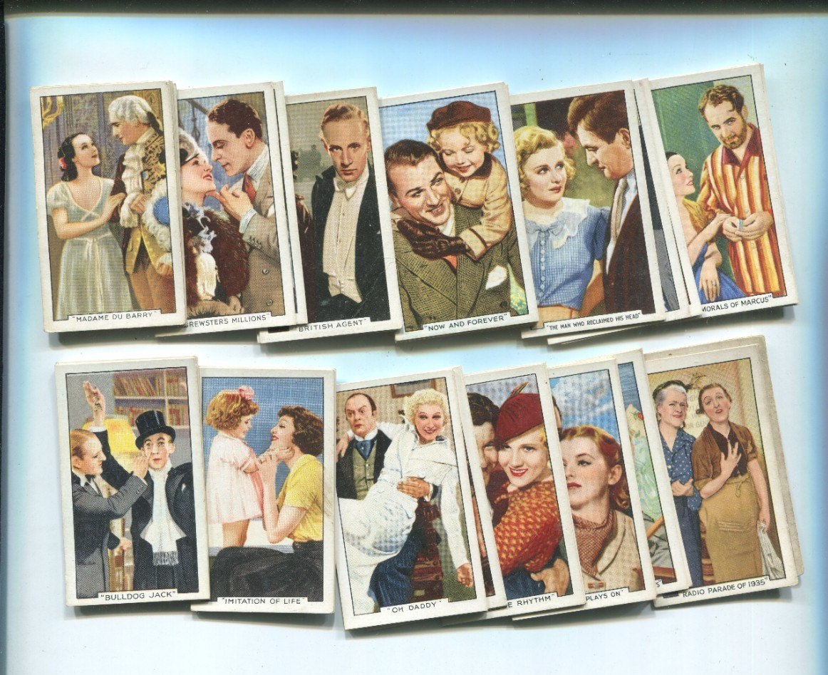 1936 GALLAHER LTD. FAMOUS FILM SCENES 48 DIFFERENT TOBACCO CARD SET