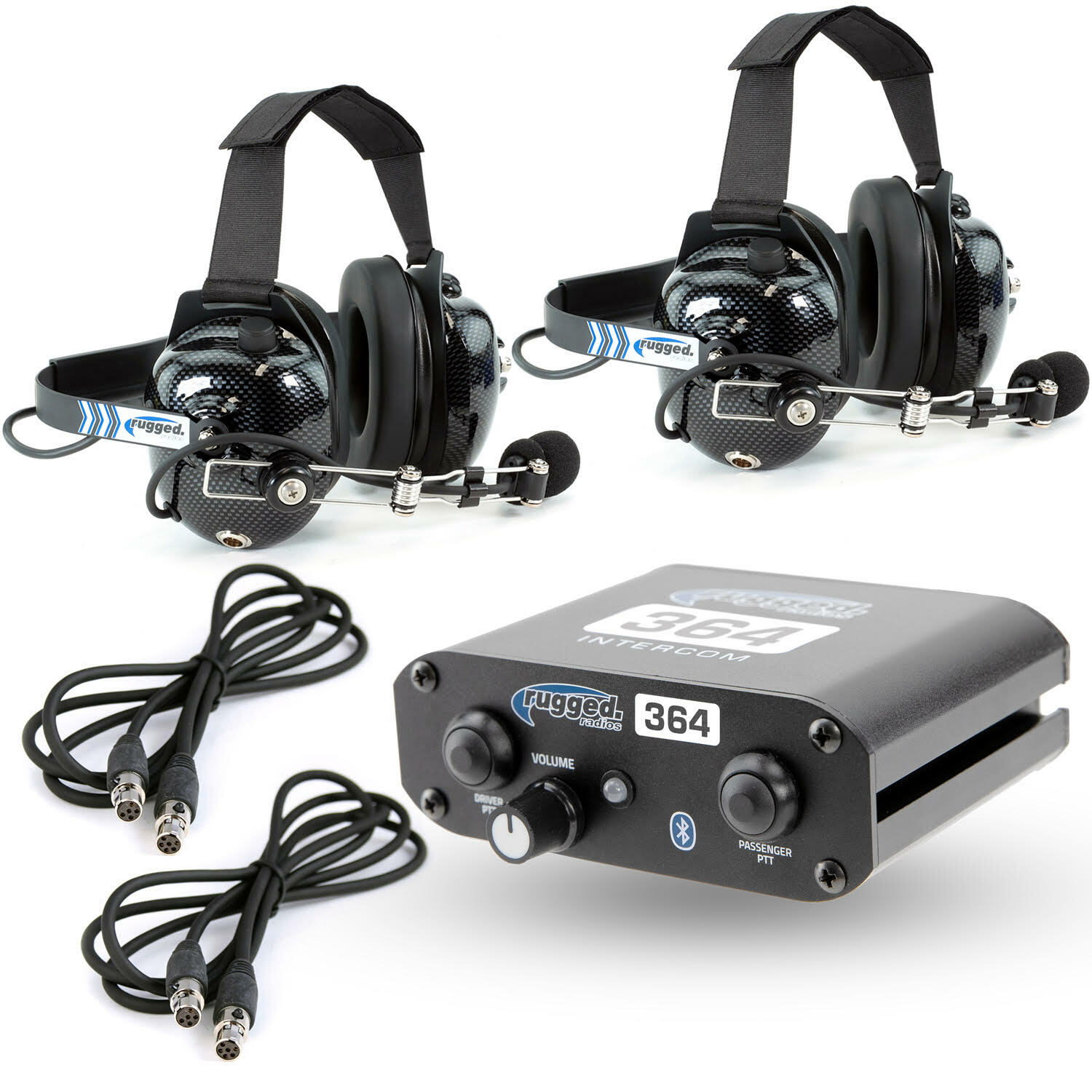 Rugged Radios Affordable RRP364 INTERCOM KIT with H41 HEADSETS Offroad UTV SXS