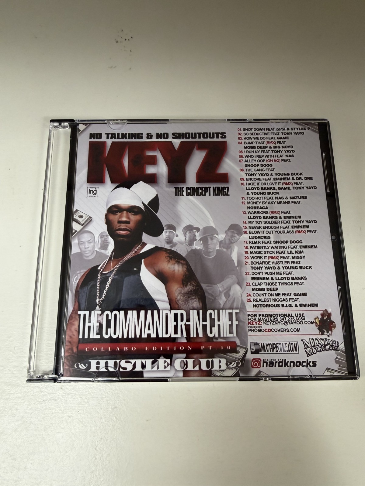 DJ KEYZ 50 CENT COMMANDER IN CHIEF COLLABO EDITION MIXTAPE MIX CD G-UNIT PROMO DJ KEYZ 50 CENT COMMANDER IN CHIEF COLLABO EDITION MIXTAPE MIX CD G-UNIT PROMO