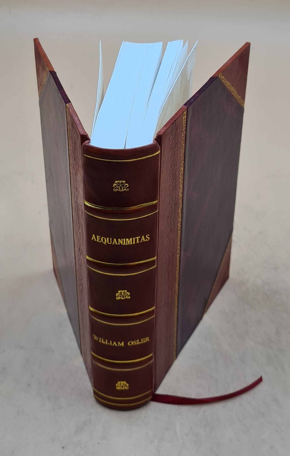 Aequanimitas 1910 By William Osler [Leather Bound]