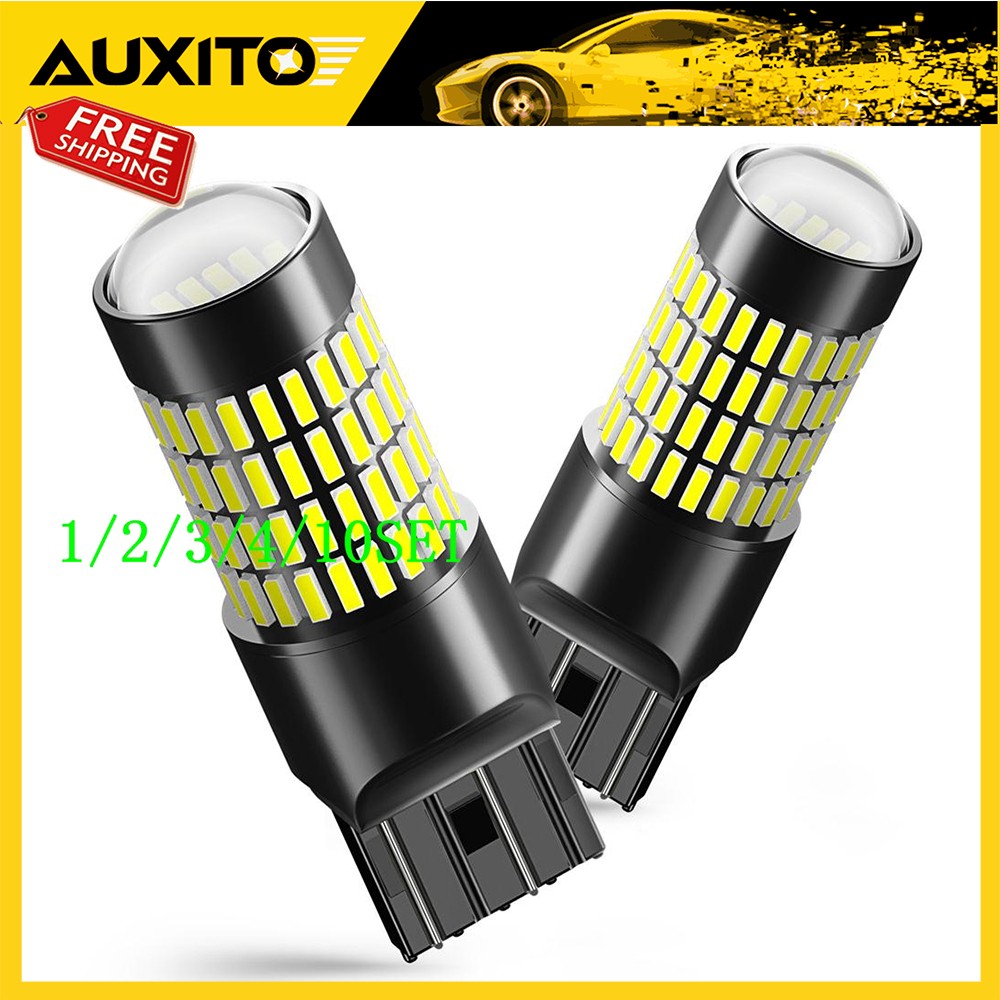 AUXITO Super Bright Back-Up Reverse Light 7440 7443 White LED Bulbs 102smd 2/10x