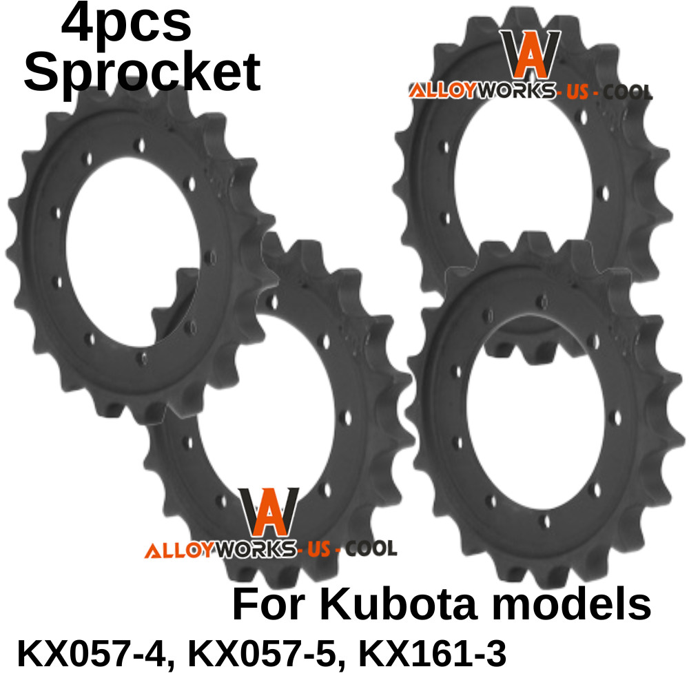 4X Rear Sprocket Fit Kubota KX057-4 KX057-5 KX161-3 KX161-3ST KX161-3S U55-4 4X Rear Sprocket Fit Kubota KX057-4 KX057-5 KX161-3 KX161-3ST KX161-3S U55-4