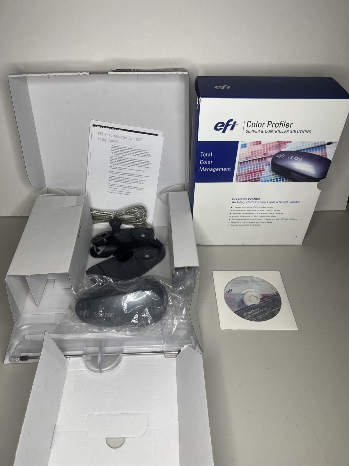 X-Rite Gretag Macbeth EFI ES 1000 UVcut i1 Eye-One Pro Spectrophotometer Rev. X-Rite Gretag Macbeth EFI ES 1000 UVcut i1 Eye-One Pro Spectrophotometer Rev.