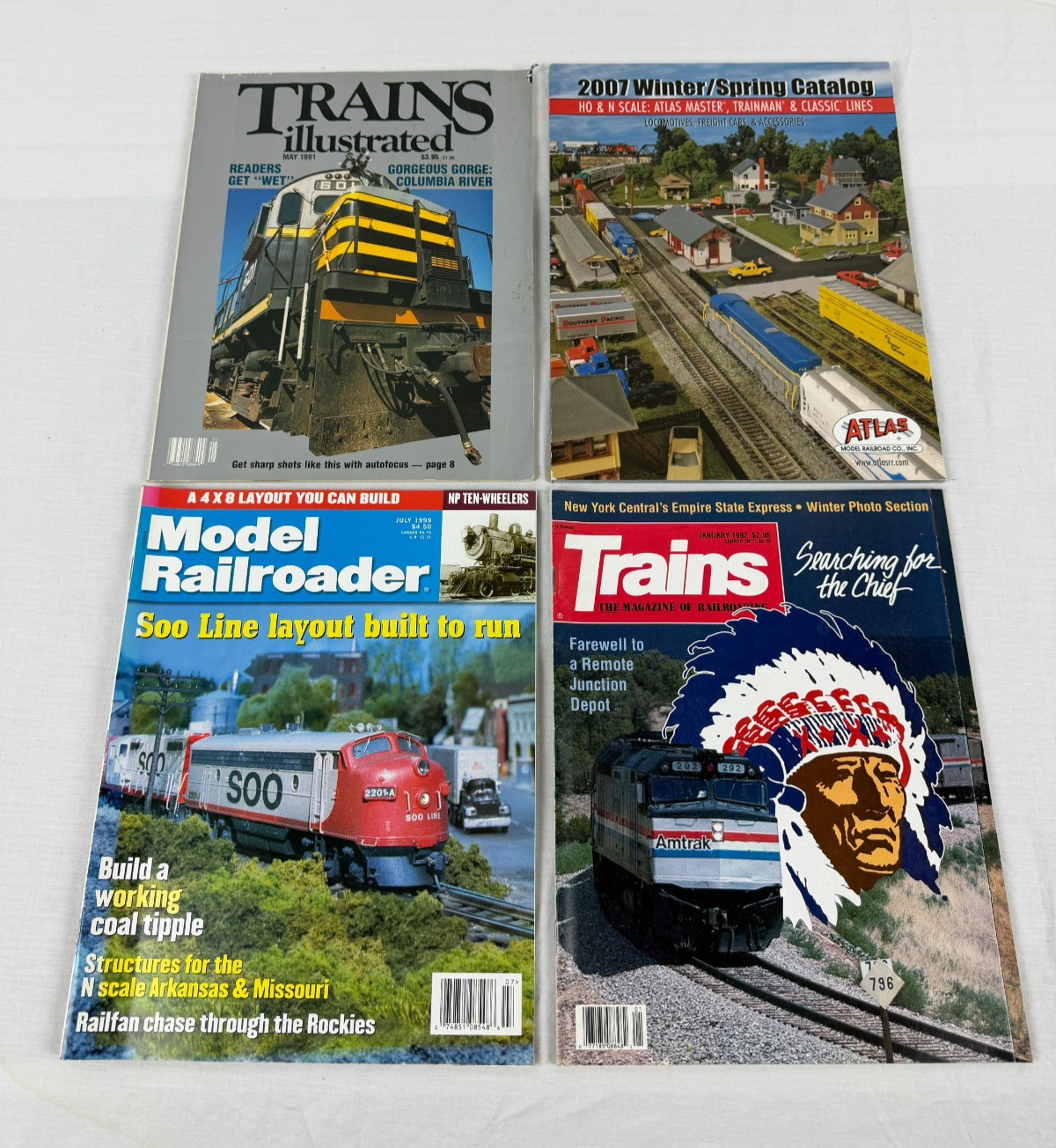 Model Railroader Trains Illustrated magazine lot 1991-2007 Model Railroader Trains Illustrated magazine lot 1991-2007