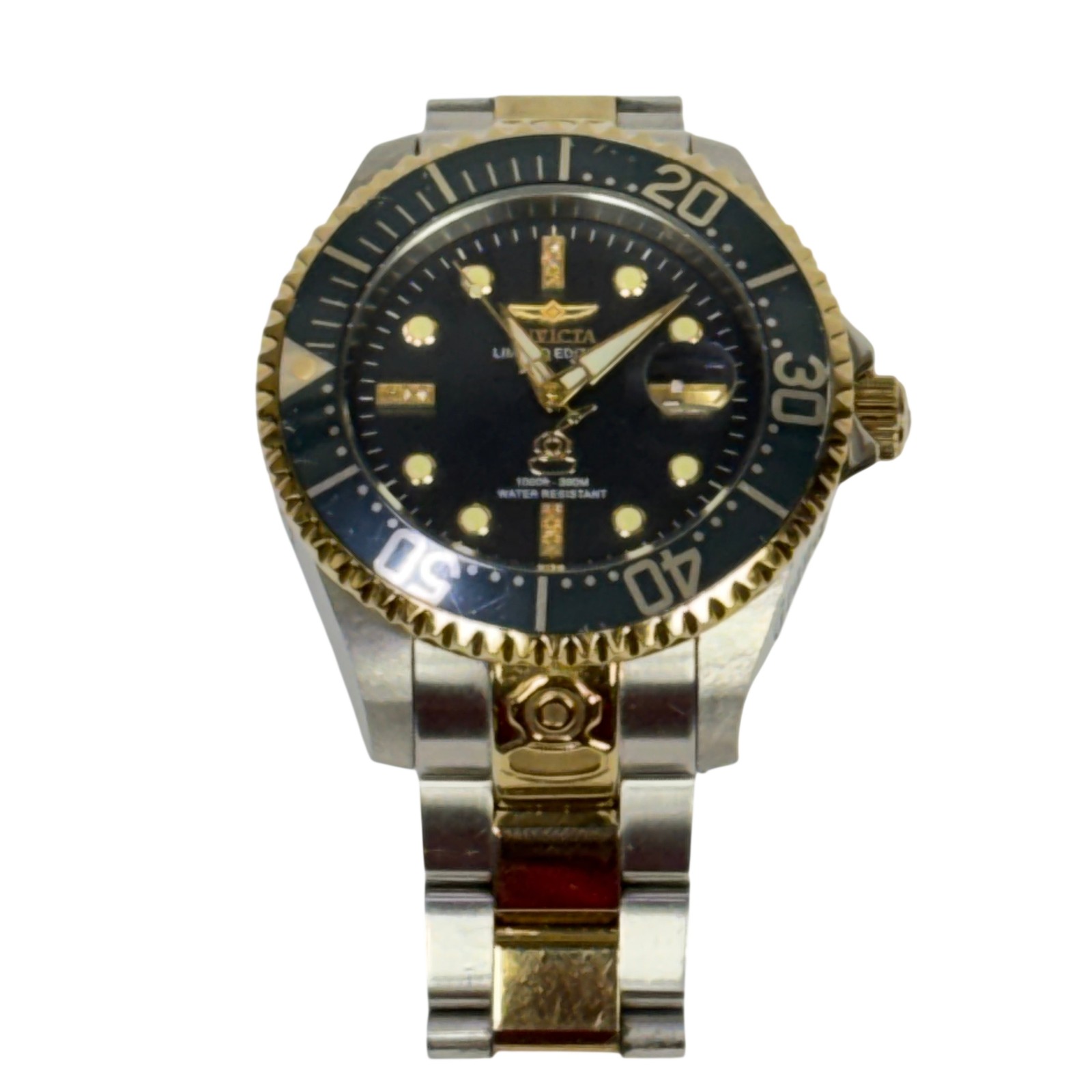 Invicta 22025 Grand Diver Commemorative Edition Black Dial Wristwatch