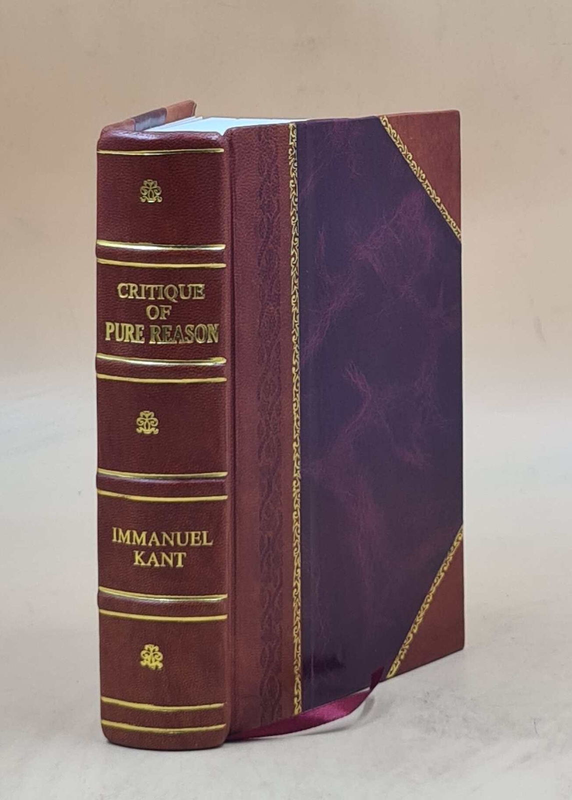 Critique Of Pure Reason 1855 By Kant Immanuel, Trans Meiklejohn [Leather Bound]