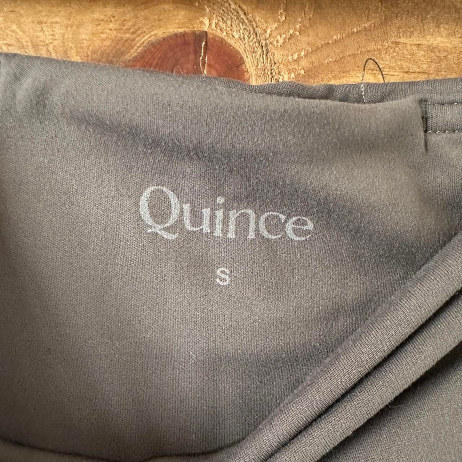 Quince Women\'s Grey and Black Sweatshirt Quince Women\'s Grey and Black Sweatshirt