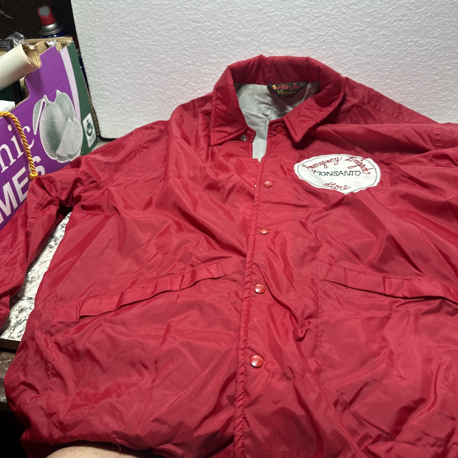 Retro Early 1980’s By Dunbrooke 48x50 XL Men’s Monsanto Fire Brigade Jacket