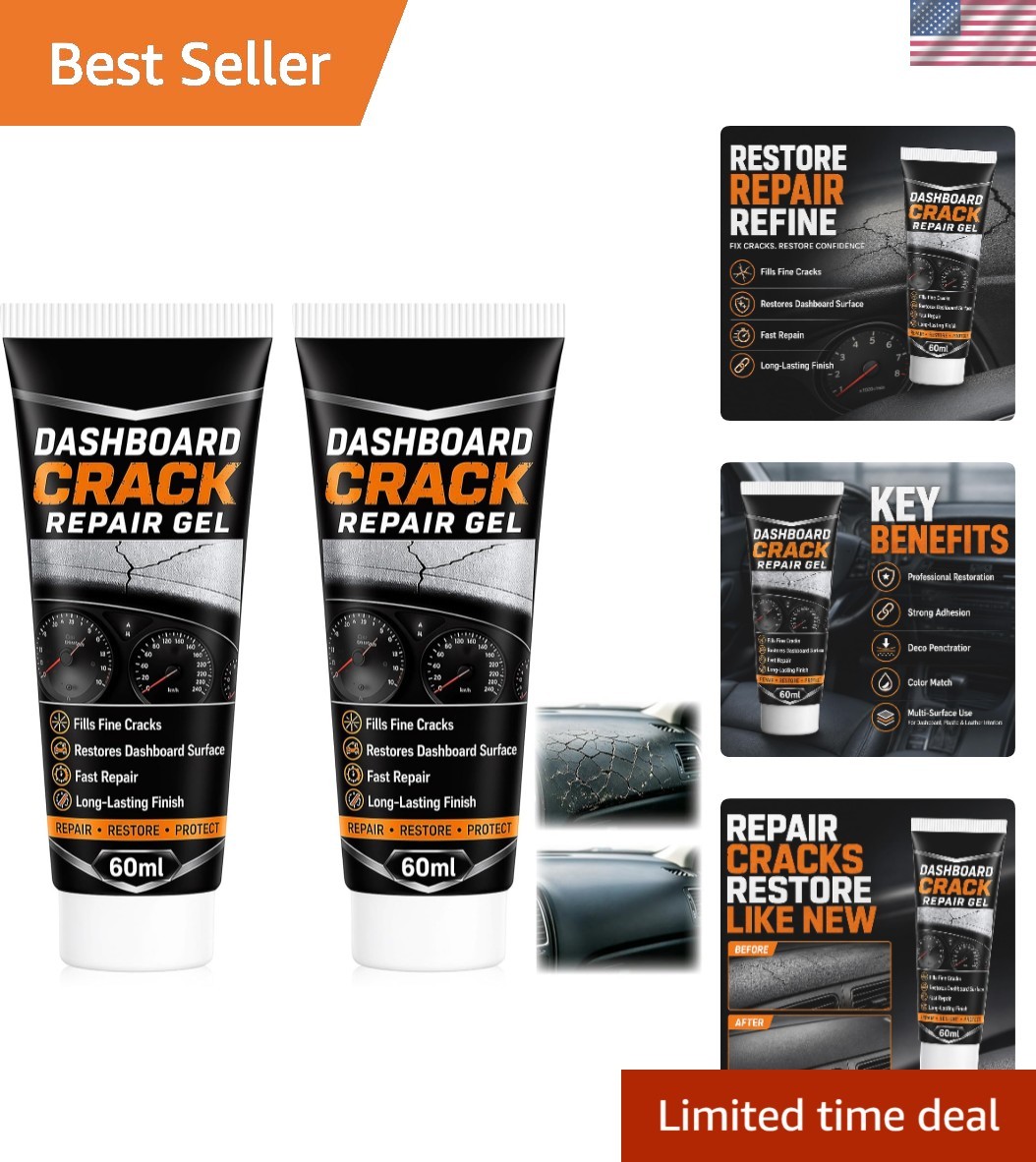 2Pcs Professional Car Dashboard Crack Repair Gel, Dashboard Crack Repair Gel,...