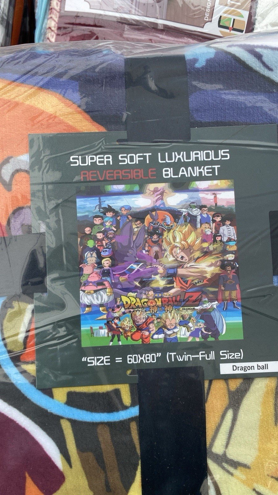 2ply Reversible Dragon Ball Z Anime Manga  Blanket Twin Size Blanket