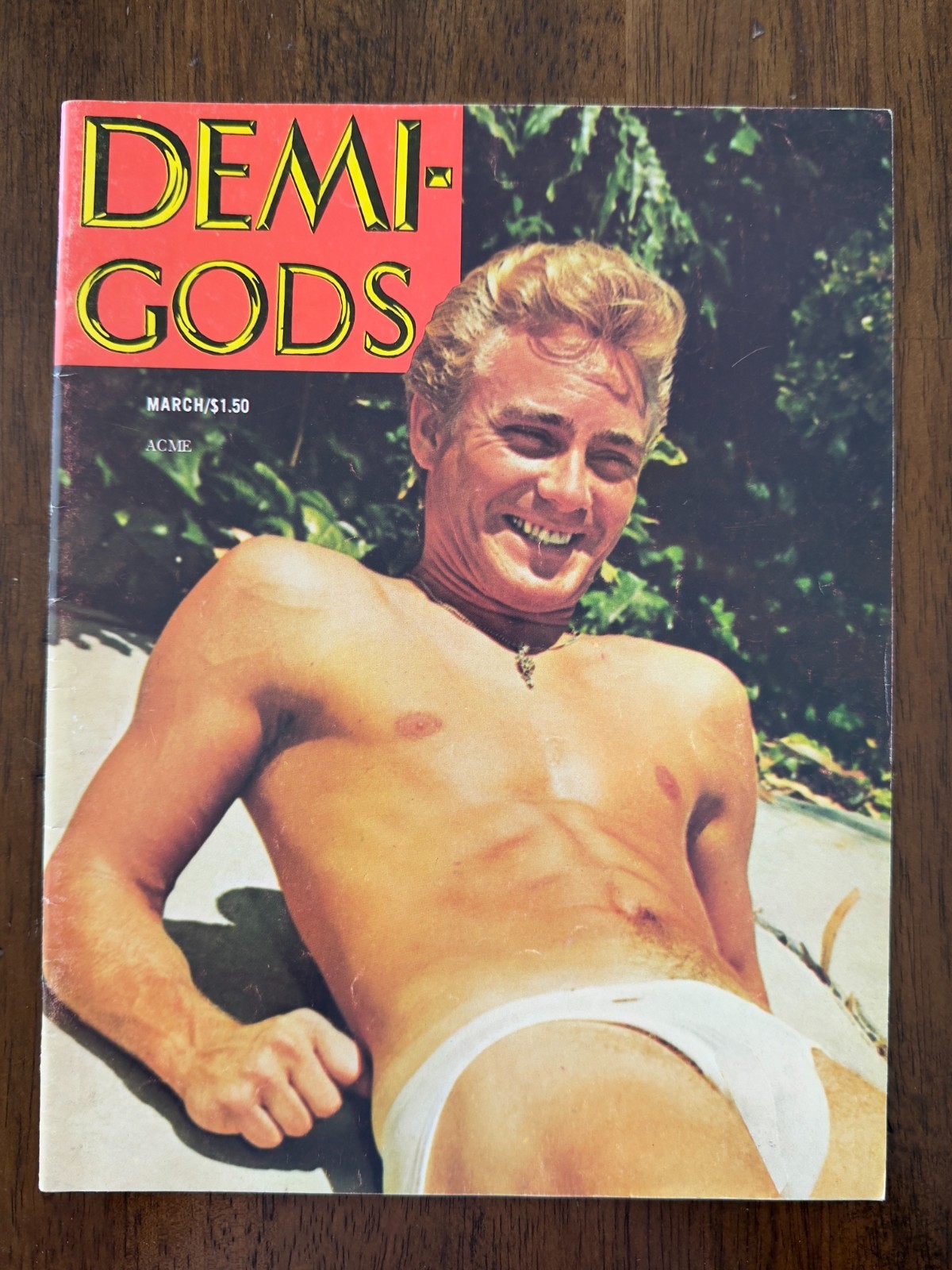 Vintage DEMI GODS Magazine March 1968 Male Physique Beefcake Semi-nude, Excelnt Vintage DEMI GODS Magazine March 1968 Male Physique Beefcake Semi-nude, Excelnt