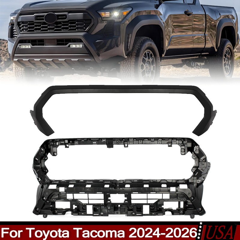 For 2024-26 Toyota Tacoma Front Grille Shell Bracket Holder With Surround Strip
