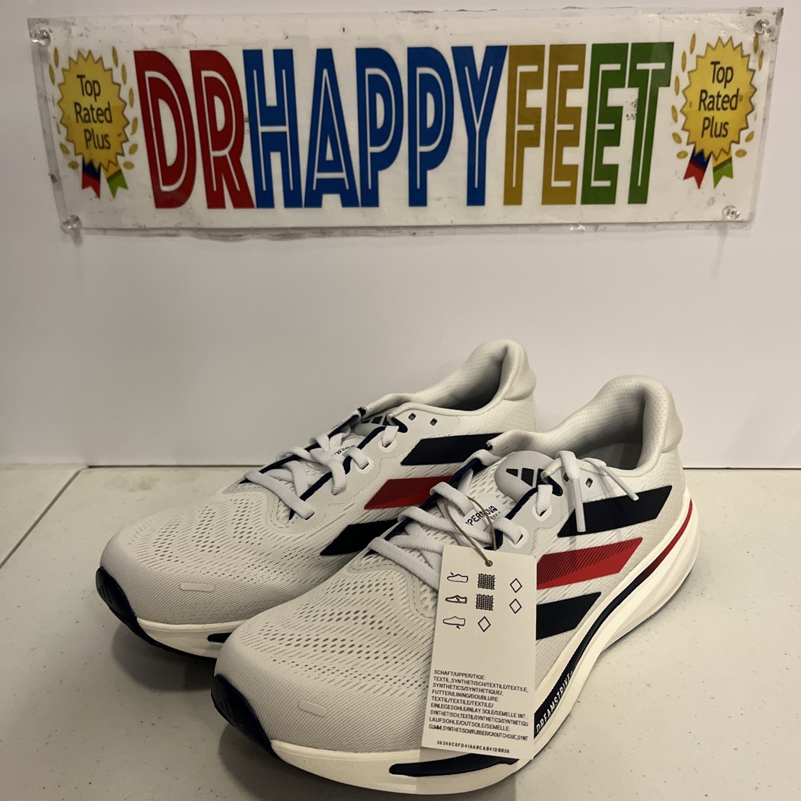 Adidas Supernova Rise 2 Women Running Shoe White/Dark Blue/Ruby JQ0524 New