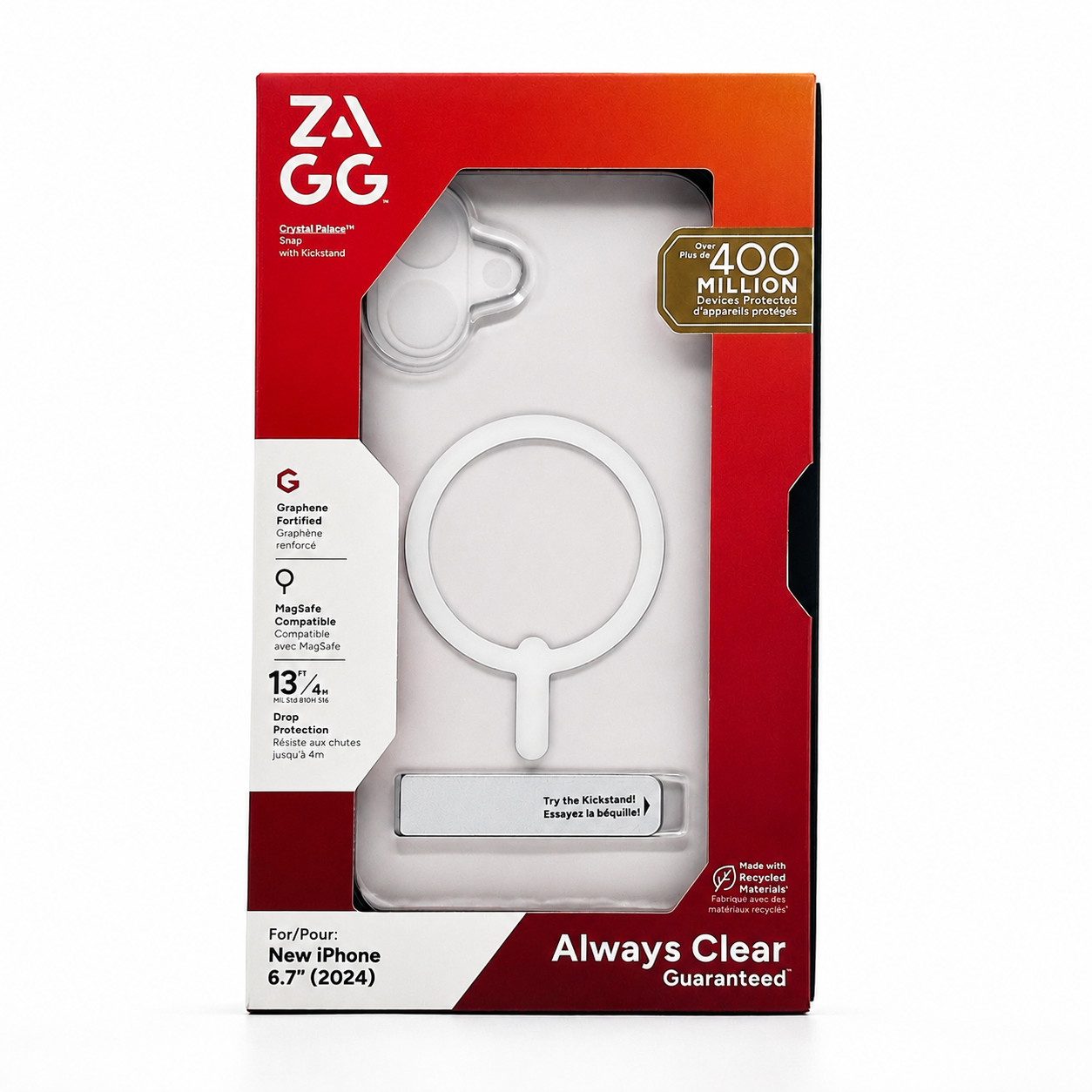 BRAND NEW ZAGG Crystal Palace Snap With Kickstand Magsafe Case iPhone 16 Plus+