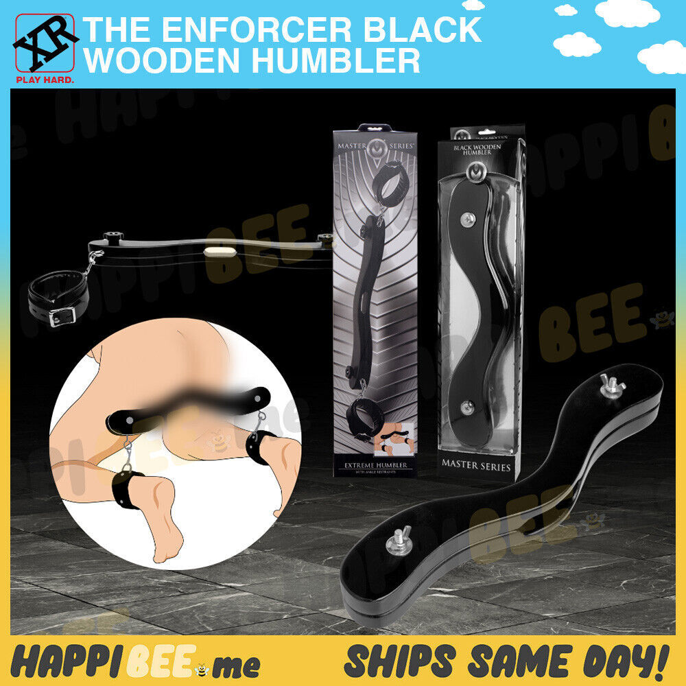 Master Series The Enforcer Wooden Humbler🍯BDSM Bondage Restraints Handcuffs