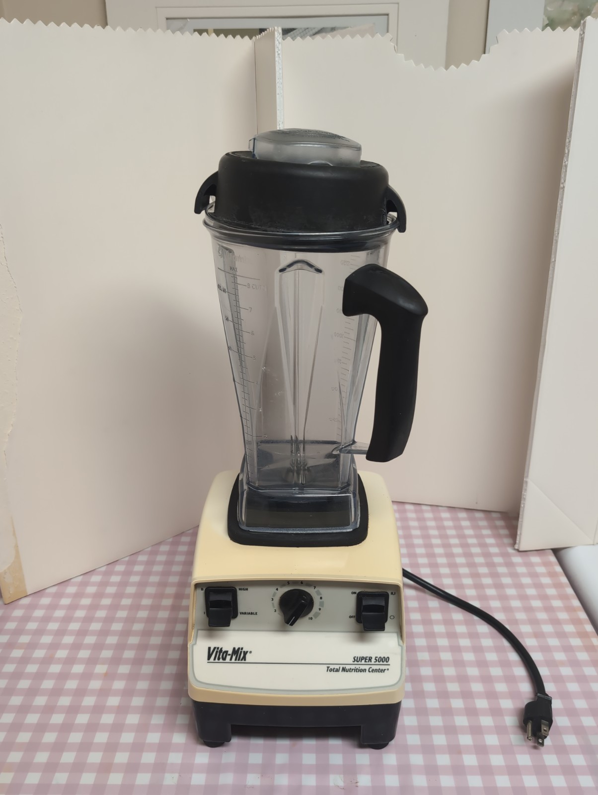 Vitamix 5200 Blender VM0103 Variable Speed 64ozContainer WHITE EUC