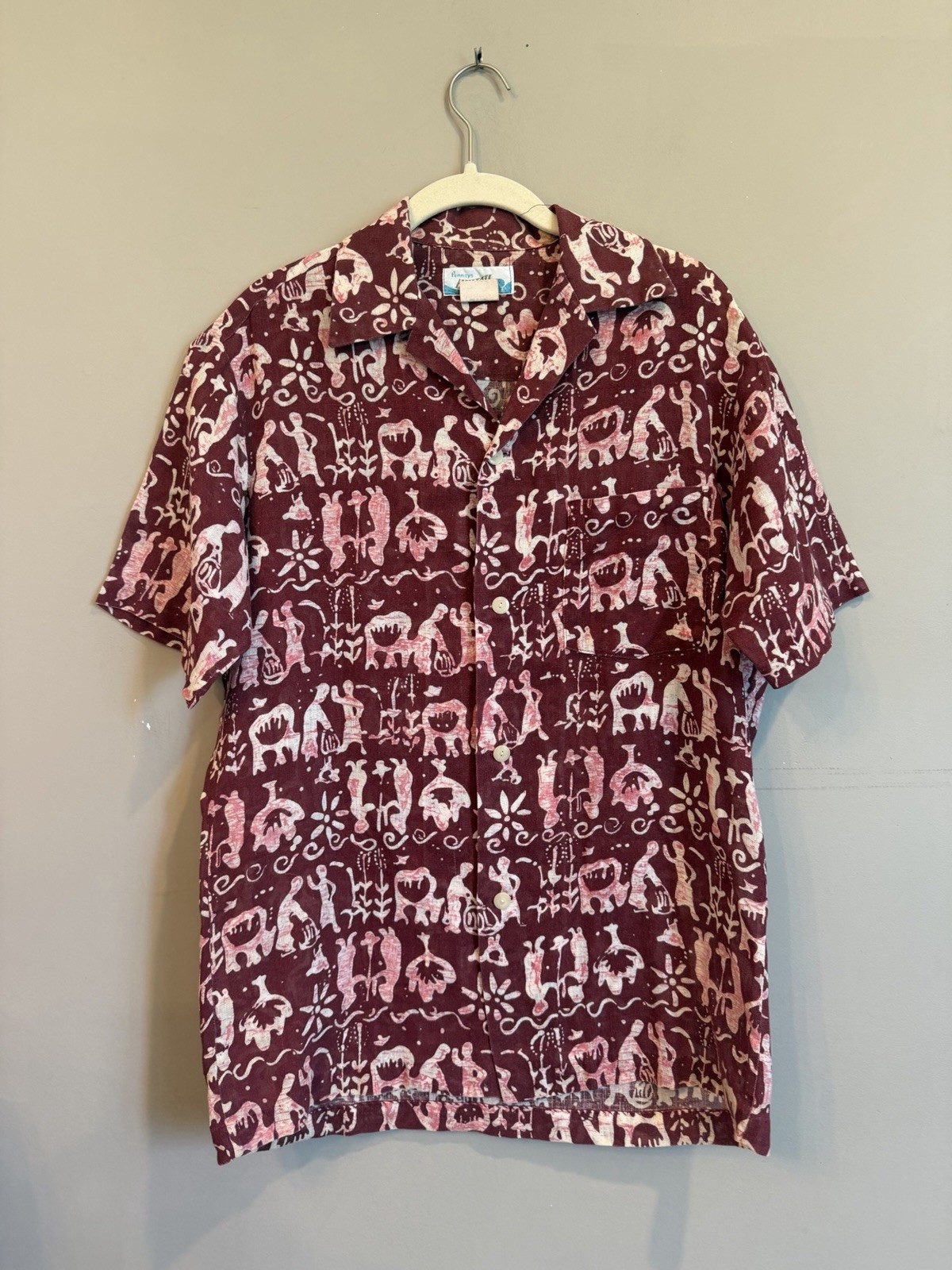 Vintage 50s/60s Penneys Hawaiian Shirt Size Medium