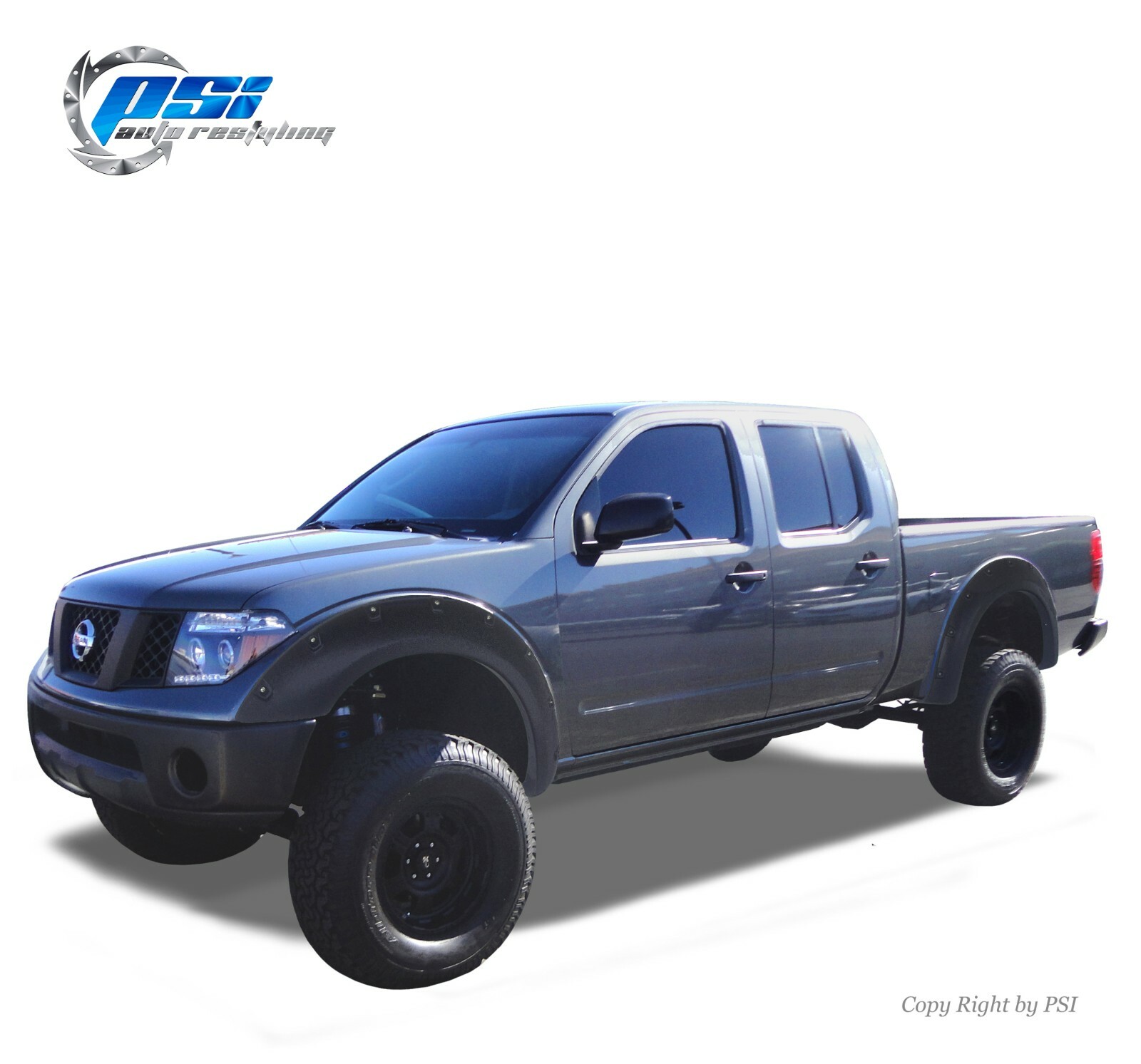 Textured Pop-Out Bolt Fender Flares Fits Nissan Frontier 06-20 ; 6'1