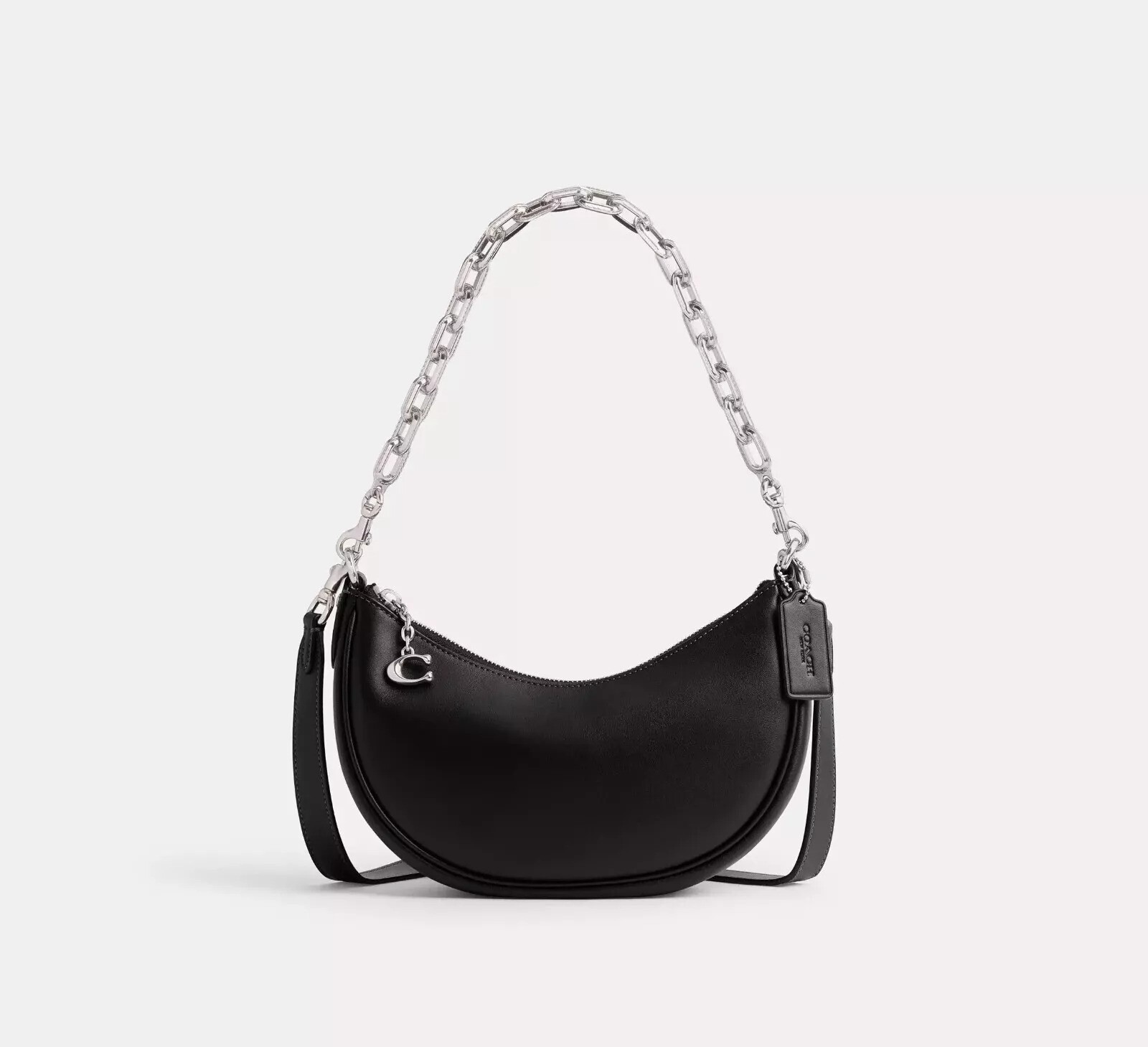 COACH Mila Shoulder Bag CM583 Black outlet New leather