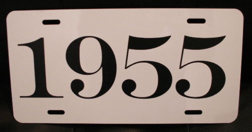 1955 YEAR LICENSE PLATE FITS CHEVY FORD BUICK DODGE CHRYSLER MERC T-BIRD NOMAD