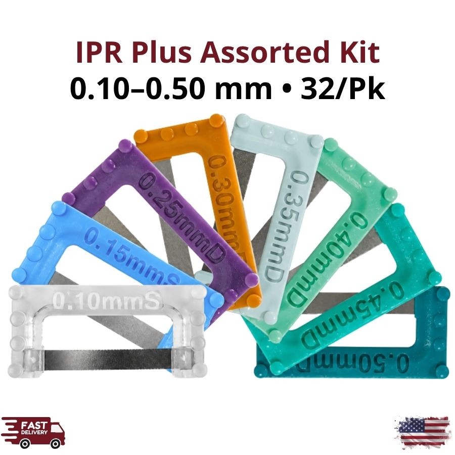 32/Pk Abrasive Strips Kit 0.10-0.50mm Single Double Sided Opener Widener Tools