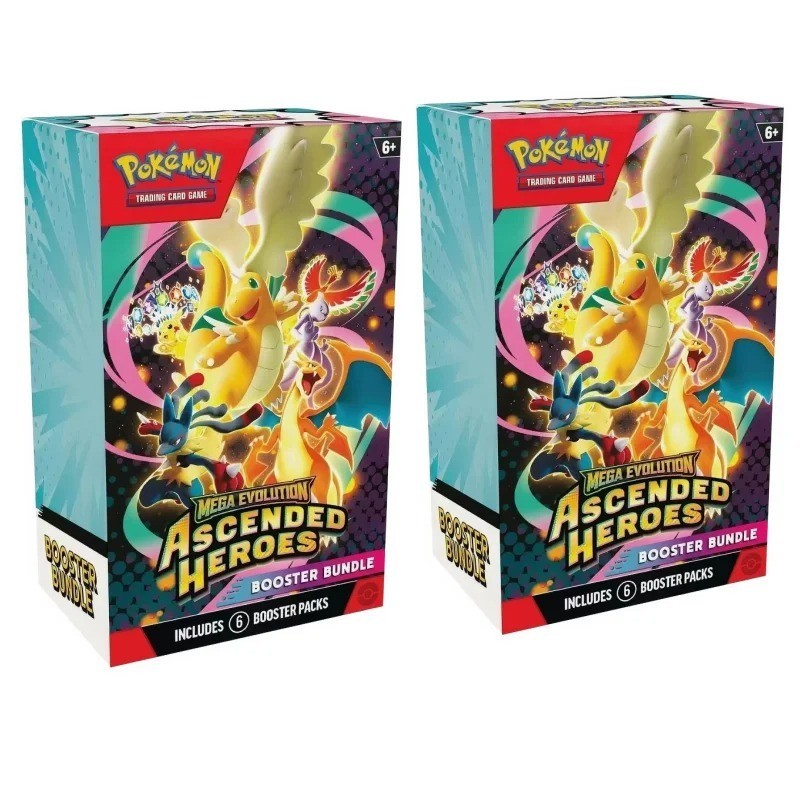 Pokemon TCG English Mega Pitch Black Ascended Heroes ME05 Booster Bundle Trainer