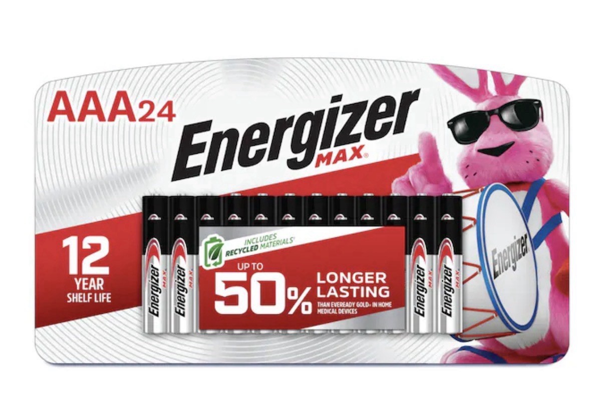 Energizer AAA Batteries, MAX TRIPLE AAA Battery Alkaline, 24 Count