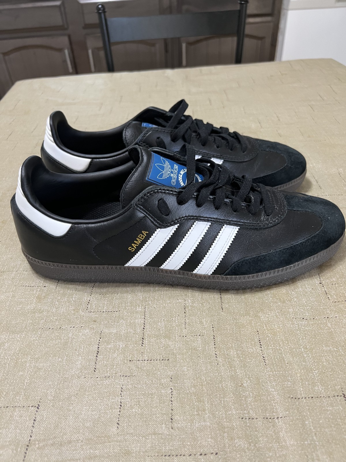 Adidas Samba Men\'s Size 13US Black/Brown/White Adidas Samba Men\'s Size 13US Black/Brown/White