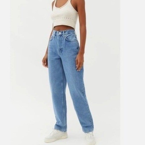 BDG Urban Outfitters Womens Jeans 27 High Rise Baggy Medium Wash Blue Denim