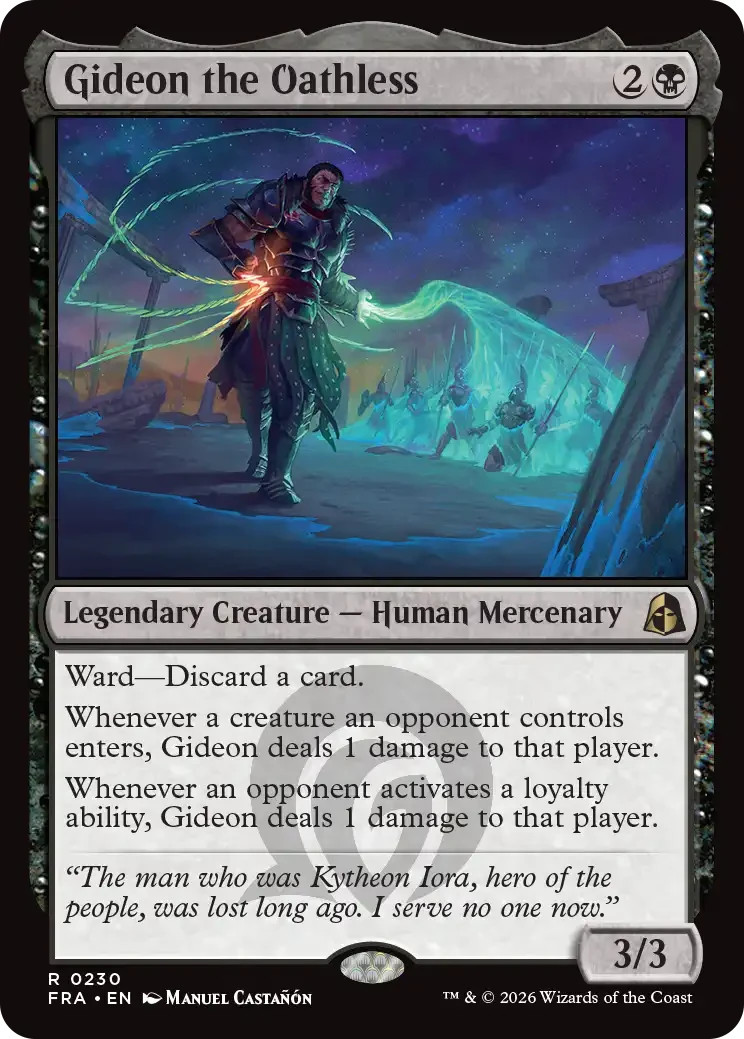 Gideon the Oathless - MtG Reality Fracture - NM