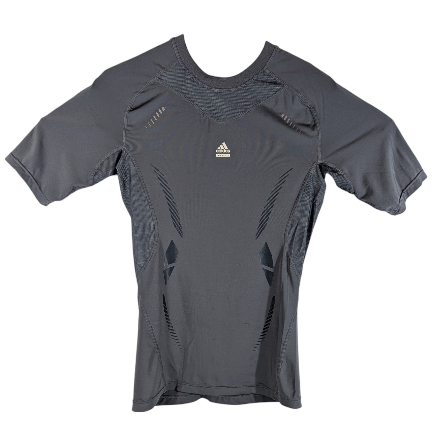 Adidas Techfit Climacool Compression Shirt Mens Large Athletic Gray