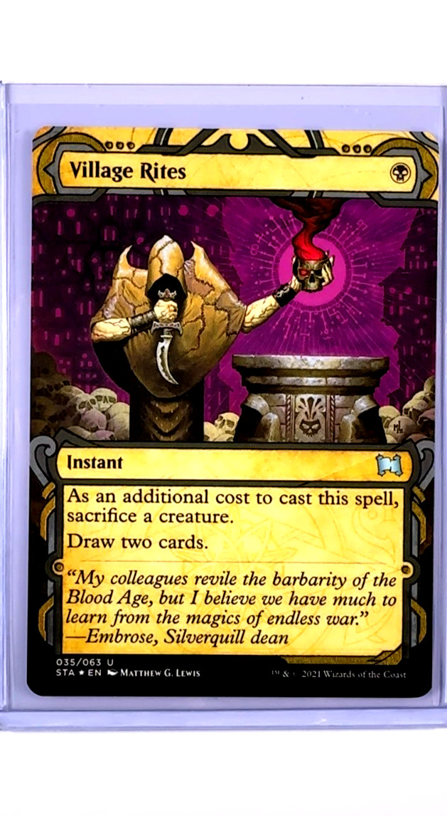 2021 MTG Magic The Gathering STA Mystical Archives Foil Etched #35 Village Rites