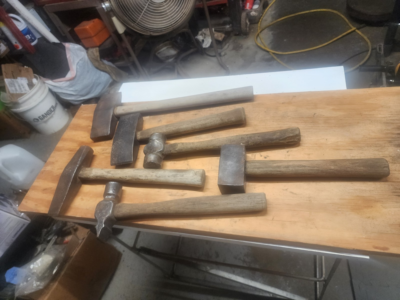 Vintage Blacksmith Tools FORGE ANVIL Hammers Shaping Forging Tools Lot Of 6 ☆USA Vintage Blacksmith Tools FORGE ANVIL Hammers Shaping Forging Tools Lot Of 6 ☆USA