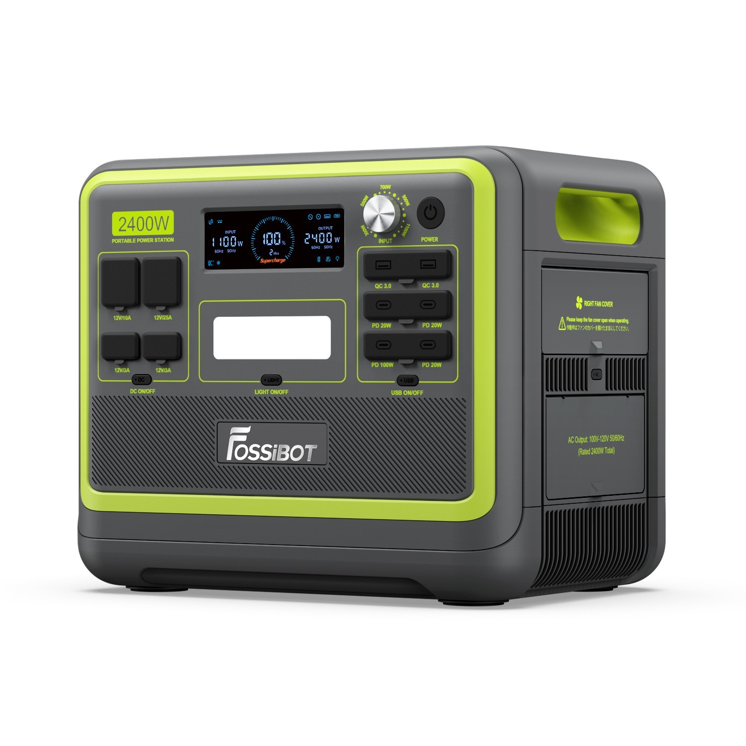2048Wh Portable Power Station 4800W LiFePO4 Solar Generator 1100W AC
