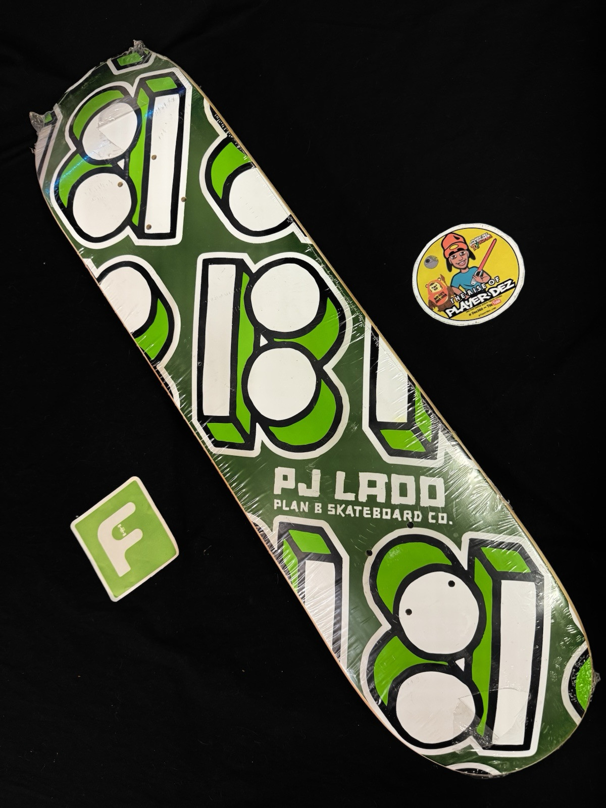 RARE PJ Ladd Plan B Skateboard Deck Pro Model In Shrink 7.75