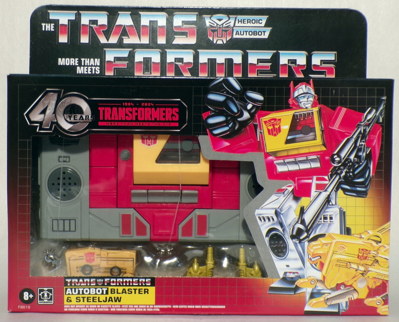 Transformers Retro 40th Anniversary Autobot BLASTER & STEELJAW G1 Reissue Transformers Retro 40th Anniversary Autobot BLASTER & STEELJAW G1 Reissue