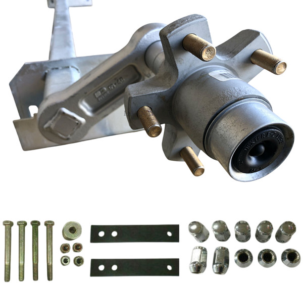 Triton 02360-G 2200 Lb Galvanized Snowmobile Trailer Torsion Axle w/ Hardware